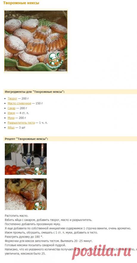 Творожные кексики