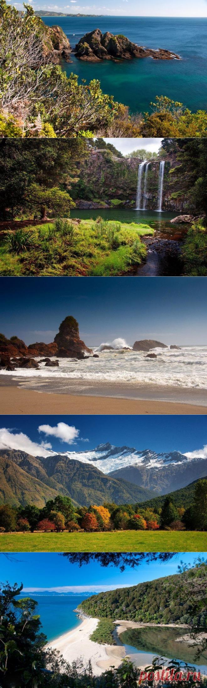 Великолепные пейзажи Новой Зеландии. Природа наделила Новую Зеландию невероятной красотой.
Живописные гейзеры и фьорды, действующие и потухшие вулканы и чистые озера, древние густые леса и скалистые бухты, мягкие пляжи золотого песка, бескрайние долины и необъятный океан.
Новая Зеландия - одна из самых экологически чистых стран мира.