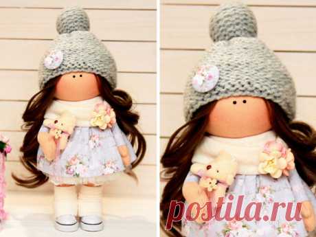 Soft doll Art doll Fabric doll Handmade doll by AnnKirillartPlace