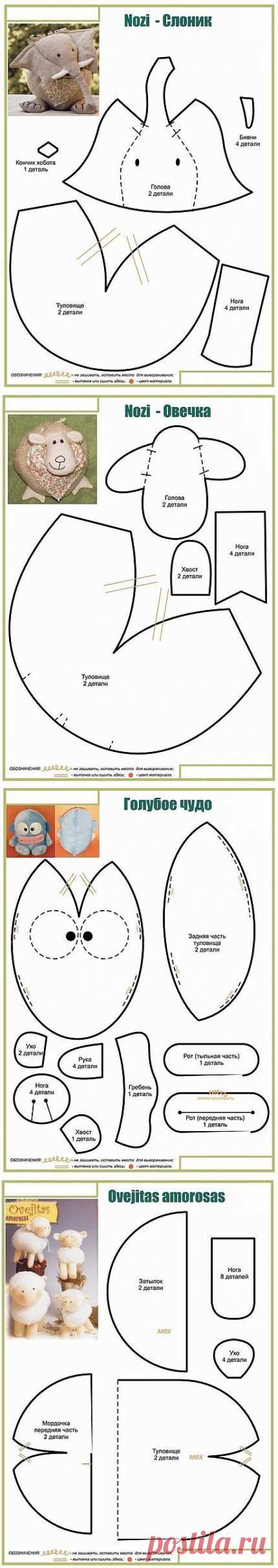 Игрушки. Выкройки. / Разнообразные игрушки ручной работы / PassionForum - мастер-классы по рукоделию