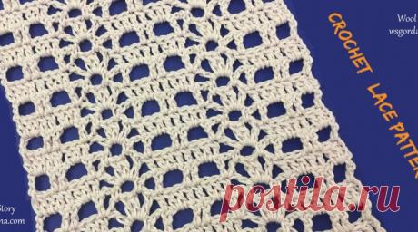 DIY Вязание крючком легкий кружевной узор / шерстяной сюжет от Gordana
