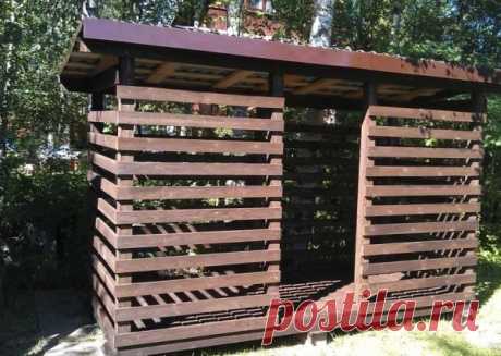Дровяник своими руками: как сделать возле дома, на даче, фото