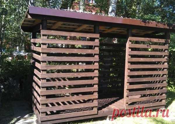 Дровяник своими руками: как сделать возле дома, на даче, фото