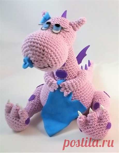 Схема вязания малыша дракона с подробным описанием и переводом