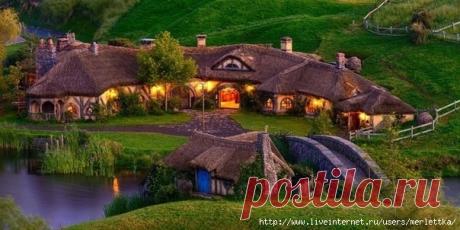 Сказочная деревушка Хоббитон в Новой Зеландии
