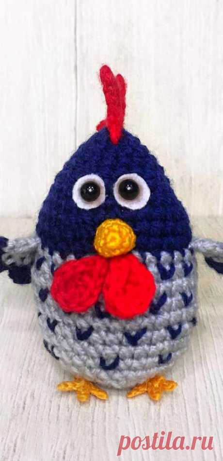 PDF Петух крючком. FREE crochet pattern; Аmigurumi cock patterns. Амигуруми схемы и описания на русском. Вязаные игрушки и поделки своими руками #amimore - петух, маленький петушок.