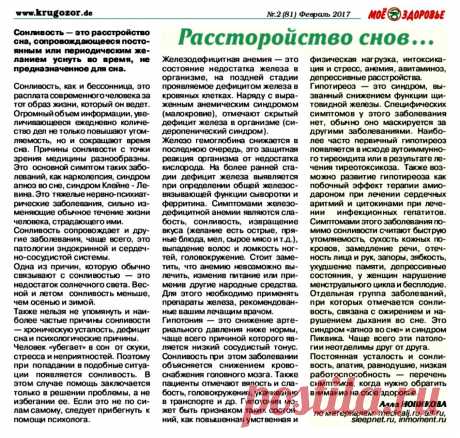 Расстройство снов..