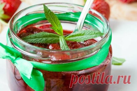 Клубничное варенье с мятой
