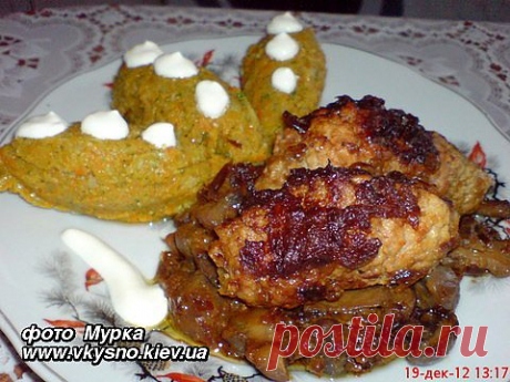 Рецепт: Апельсиновая свинина с горохово-морковным пюре (фото) - Новогодние рецепты: Помидоры фаршированные от Натали и другие рецепты - Рецепты домашней кухни