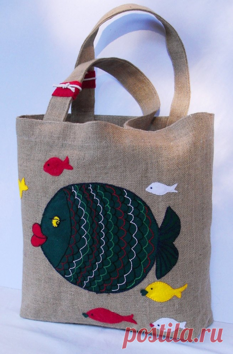 Несложные hand made идеи. Красивые сумки с аппликацией