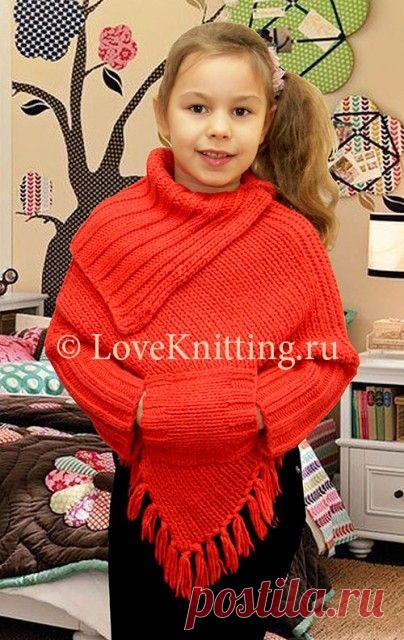 Пончо с карманом | Искусница