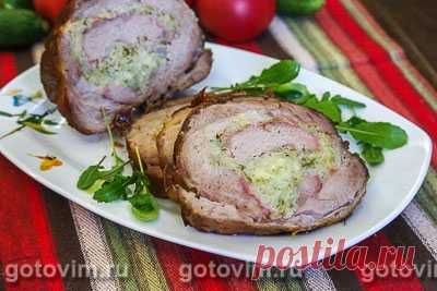 Рулет из свинины с капустной начинкой. Рецепт с фото / Готовим.РУ