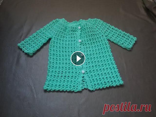 Детский кардиган из пряжи "Коала" / Jacket crochet На этот кардиган потрачено 250 грамм пряжи. Связан крючком №3. Пряжа плотностью примерно 300м/100грамм. Ссылка на пряжу : http://ali.pub/1emo55 Ссылка...