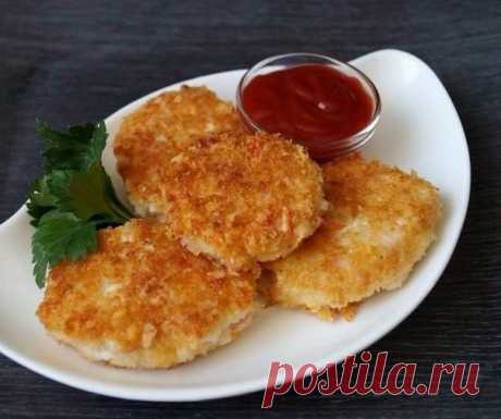 Котлеты из крабовых палочек с сыром | Школа вкуса  - вкусные кулинарные рецепты