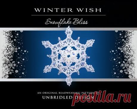 Winter Wish Snowflake pdf beading tutorial