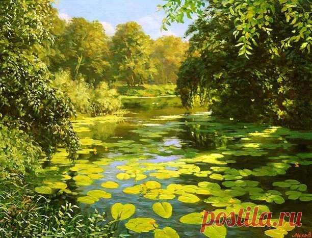 ღХудожник Александр Мохов. Тихая речка