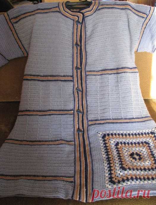 Пальто крючком.