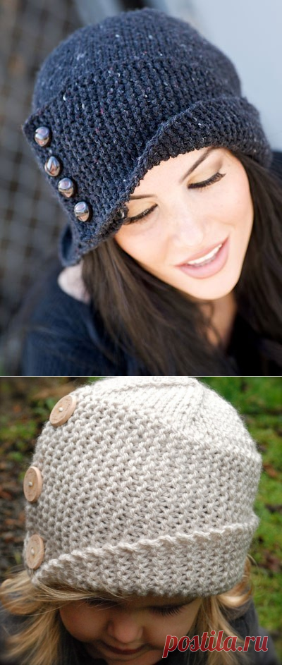 Шляпка Робин (обхват головы 53-55 см, глубина 28 см) (Вязание спицами) | Журнал Вдохновение Рукодельницы