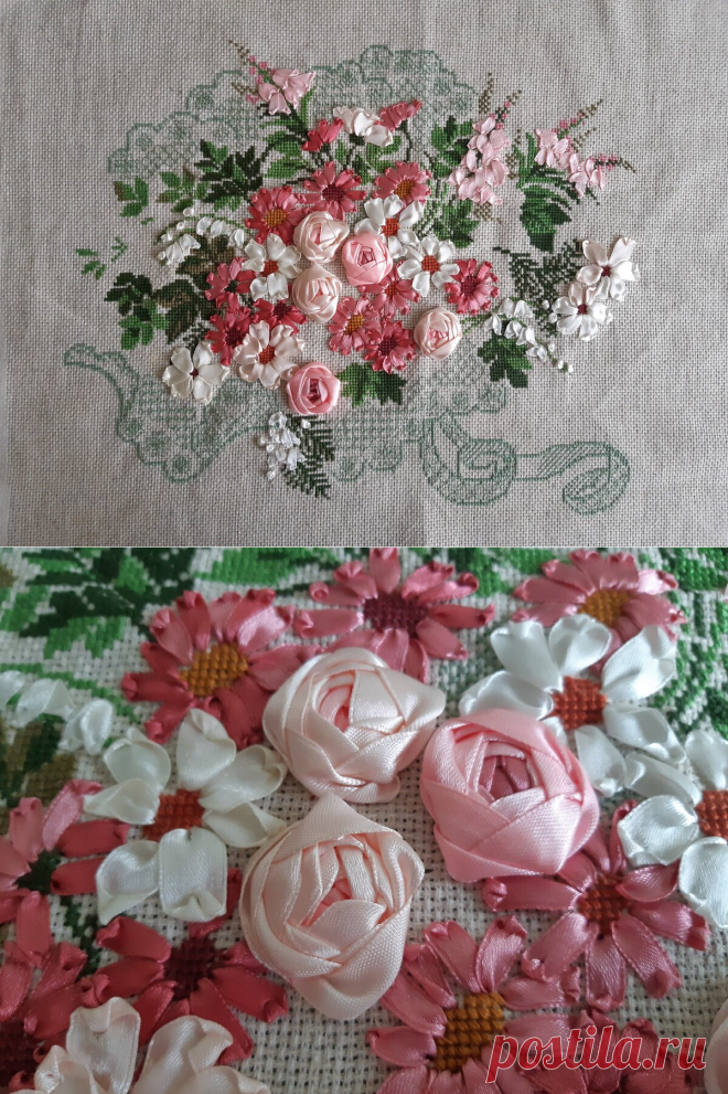 Вышивка лентами. Мой опыт