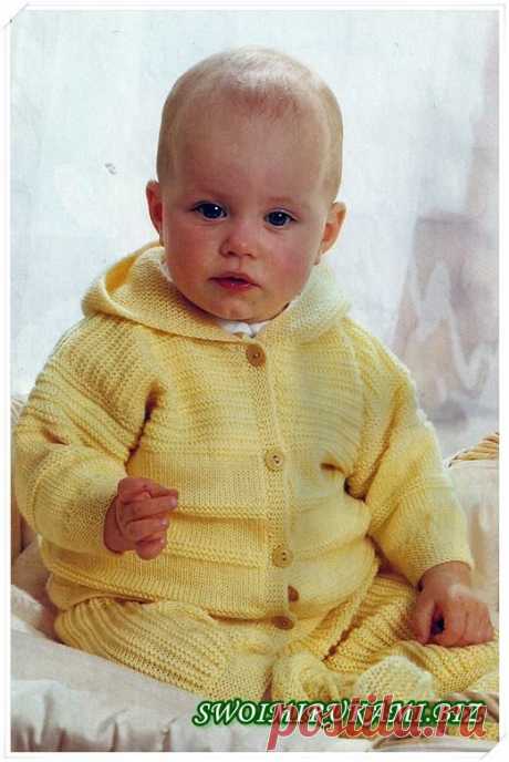 Комплект спицами для малыша | Блог Галины Шпак|Мастер-классы по рукоделию