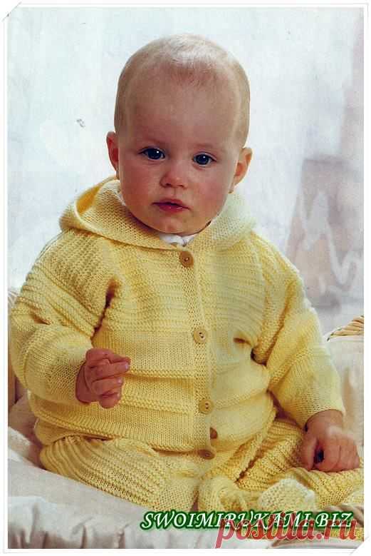 Комплект спицами для малыша | Блог Галины Шпак|Мастер-классы по рукоделию