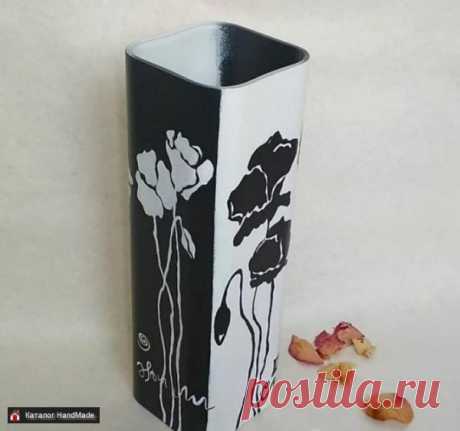 Ваза большая ручной работы расписана вручную купить в Беларуси HandMade, цены в интернет магазинах
