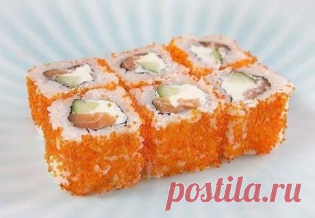 Роллы Филадьельфия | Вкусные рецепты Роллы Филадьельфия Ингредиенты: – 1 лист нори – 100 гр лосося — 1 свежий огурец — 100 гр риса суши-меши