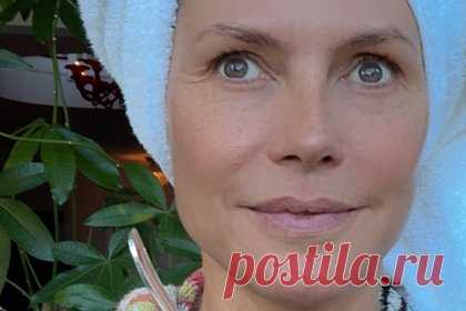 52-летняя Хайди Клум показала лицо без макияжа