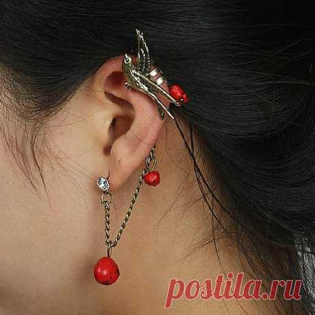 Милый кафф-серьга на одно ухо

Требует стандартный прокол мочки уха.