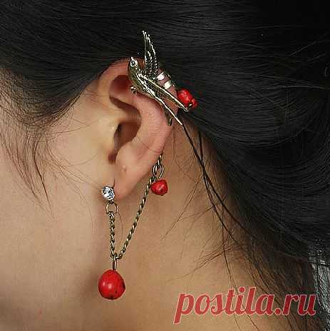 Милый кафф-серьга на одно ухо

Требует стандартный прокол мочки уха.