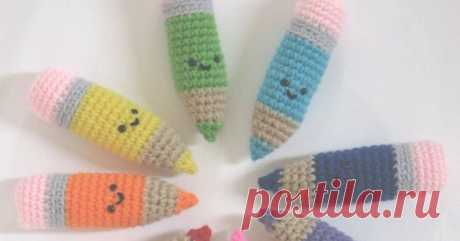 CROCHET N PLAY DESIGNS: Free Crochet Pattern: Colored Pencils