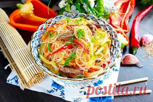 Фунчоза с говядиной – Топ-10 рецептов китайской лапши с фото