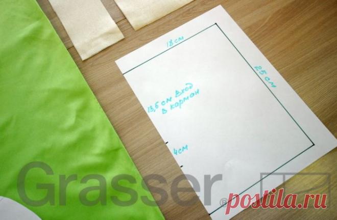 Технология пошива: обработка кармана в шве с припусками вразутюжку. | Бюро GRASSER