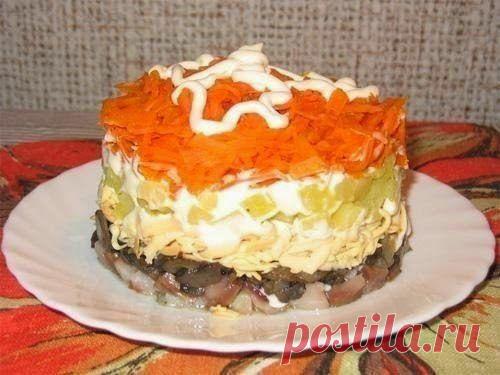 Лучшие кулинарные рецепты: Салат "Лисья шубка"