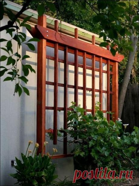 Шикарные идеи использования деревянных конструкций в саду / Домоседы