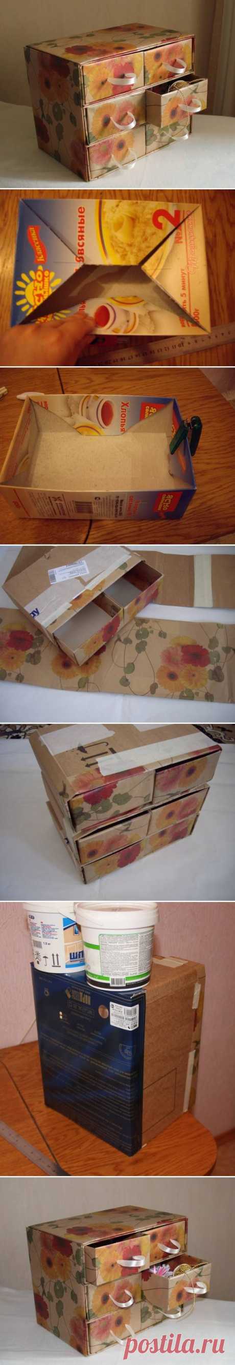 DIY Chest Of Cardboard DIY Projects | UsefulDIY.com