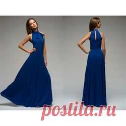 ЛЮБЛЮ ПЛАТЬЯ интернет-магазин платьев - Платье синее с бантом