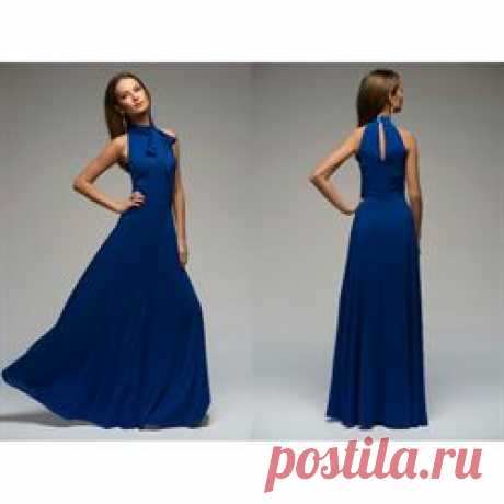 ЛЮБЛЮ ПЛАТЬЯ интернет-магазин платьев - Платье синее с бантом