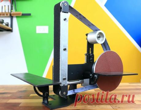 Ленточно-дисковый шлифовальный станок на моторе от гироскутера В этой статье мастер-самодельщик расскажет нам, как он сделал ленточно-шлифовальный станок с приводом от мотор-колеса гироскутера. Инструменты и материалы: