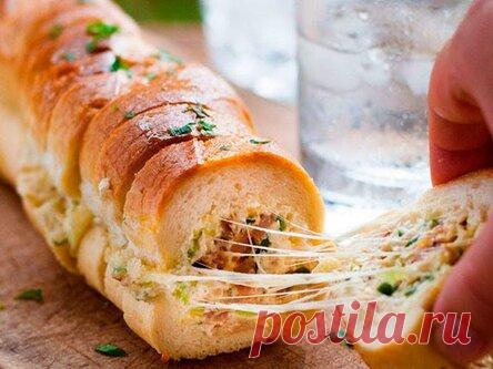 Быстрый перекус, багет- фаршированный