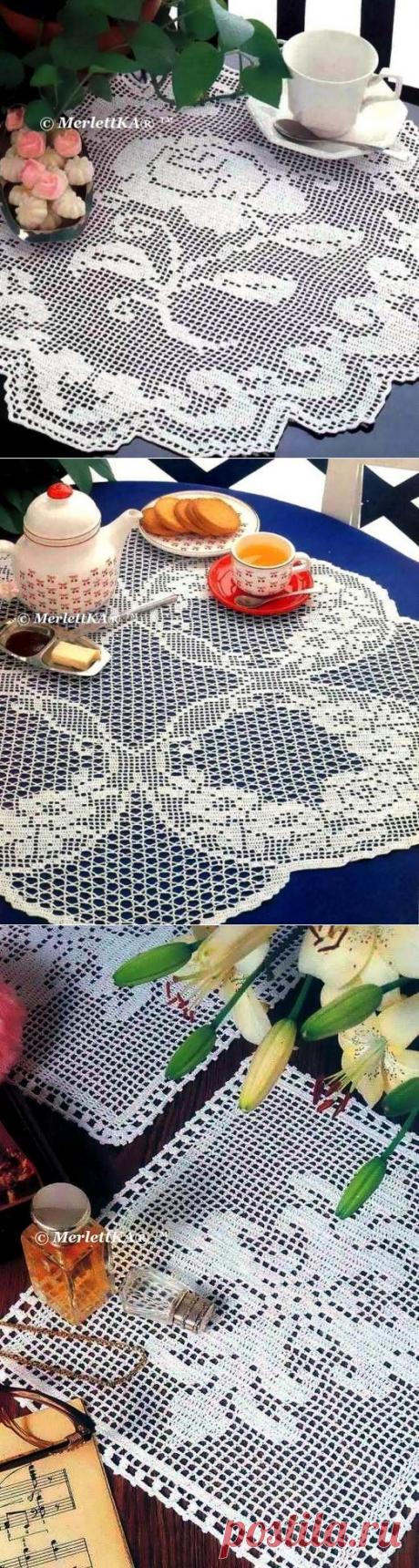 Вязание крючком - 9 салфеток ... идеи рождественских подарков