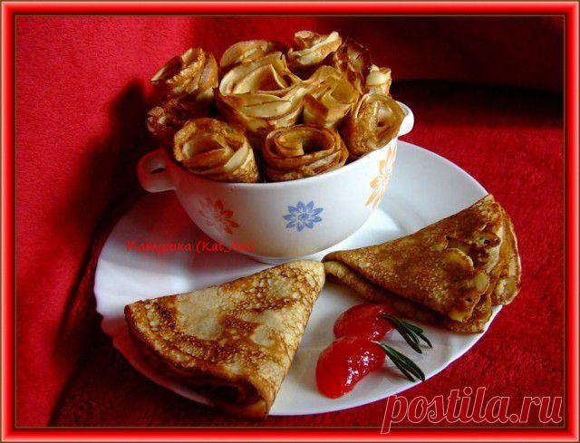 Блины на ряженке и молоке