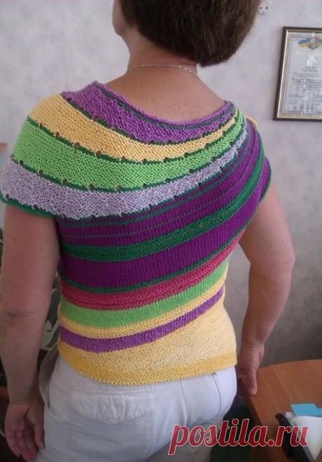 С РАДУГОЙ ЧЕРЕЗ ПЛЕЧО - ВЯЗАНЫЙ КРЕАТИВ ОТ STEPHEN WEST