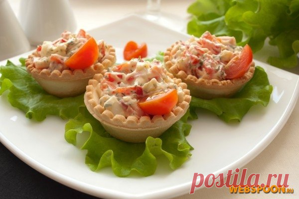 Рецепт тарталеток с фото | Закуски тарталетки с сыром | Фаршированные тарталетки на Webspoon.ru