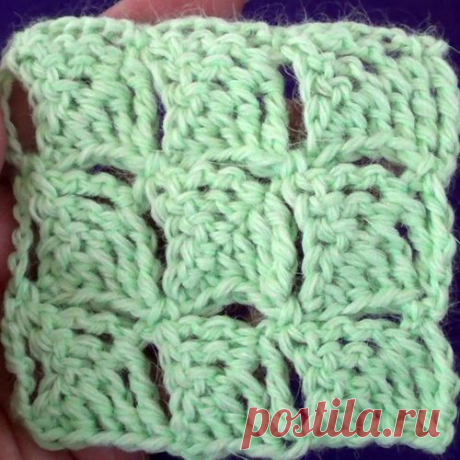 Узор Листики (вязание крючком, видео)