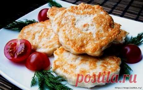 Оладьи с куриным филе