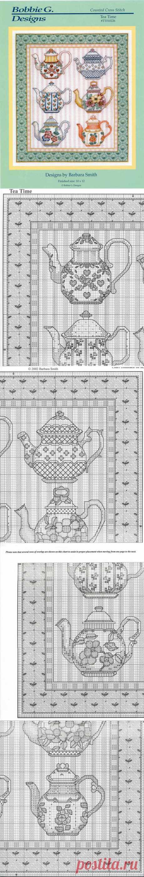 Вышивка: Bobbie G. designs .Tea time - Рукодельница - ТВОРЧЕСТВО РУК - Каталог статей - ЛИНИИ ЖИЗНИ