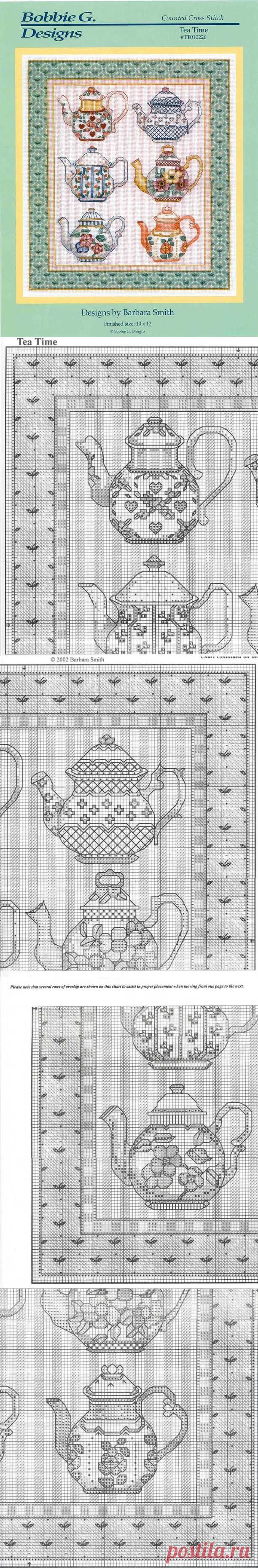 Вышивка: Bobbie G. designs .Tea time - Рукодельница - ТВОРЧЕСТВО РУК - Каталог статей - ЛИНИИ ЖИЗНИ