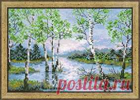 Фабрика Пряжи :: RIOLIS Сотвори сама (Пейзажи) :: №1114"Вешние воды"