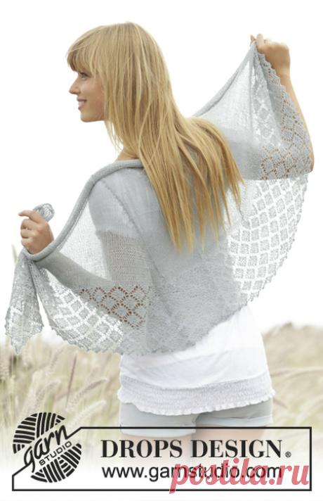 Шаль спицами Окунуться в ажур
